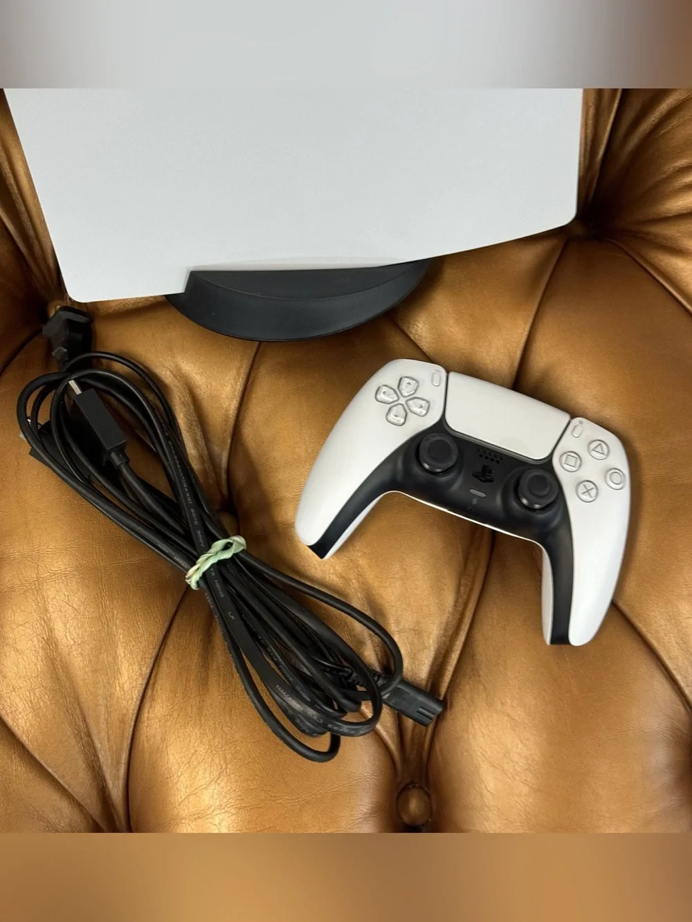 Sony PS5 Disc Edition 825GB White Console Gaming System CFI-1215A Controller
